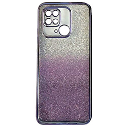 Чохол (накладка) Xiaomi Redmi 10C, Ombre Glitter Chrome, Фіолетовий