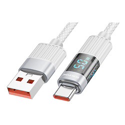 USB кабель Borofone BU46 Basic, Type-C, 1.2 м., Сірий