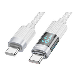 USB кабель Borofone BU46 Basic, Type-C, 1.2 м., Серый
