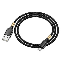 USB кабель Borofone BX92 Advantage, MicroUSB, 1.0 м., Черный