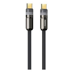USB кабель Remax RC-C063 Cofruite, Type-C, 1.2 м., Чорний