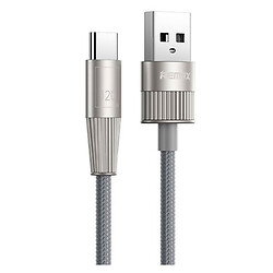 USB кабель Remax RC-C103 Infinity, Type-C, 1.2 м., Сірий