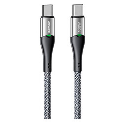 USB кабель Remax RC-C115 Intelyelec, Type-C, 1.2 м., Серебряный