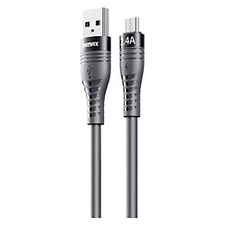 USB кабель Remax RC-C137 Bintrai, MicroUSB, 1.2 м., Серый
