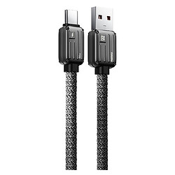 USB кабель Remax RC-C158 Bagcase, Type-C, 1.2 м., Чорний