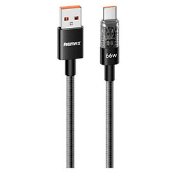 USB кабель Remax RC-C161 Walking, Type-C, 1.2 м., Черный