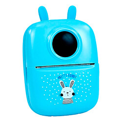 Портативный детский термопринтер Mini D7 Rabbit, Голубой