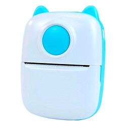 Портативный детский термопринтер Mini X2 Cat, Голубой