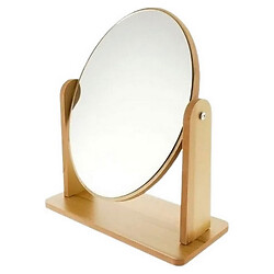 Зеркало настольное одностороннее деревянное овальное