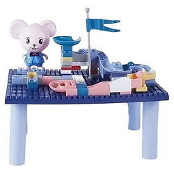 Набор игрушечный: конструктор блочный + столик