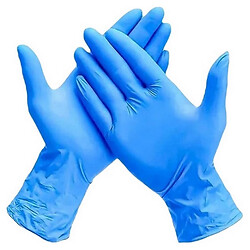 Набір рукавичок господарські нітрилові Pani Blysk сині розмір М