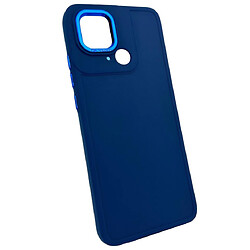 Чохол (накладка) Samsung A145 Galaxy A14, Colors Metal Style Frame, Темно синій, Синій