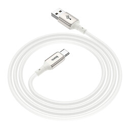 USB кабель Hoco X66 Howdy, Type-C, 1.0 м., Белый