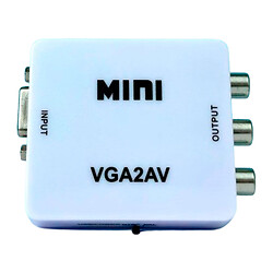 Конвертер VGA - AV, Белый