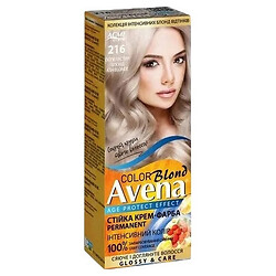 Крем-краска для волос стойкая Avena Blond Color Пепельный блонд 216