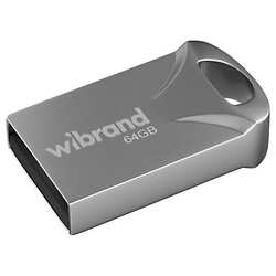 USB Flash Wibrand Hawk, 64 Гб., Срібний
