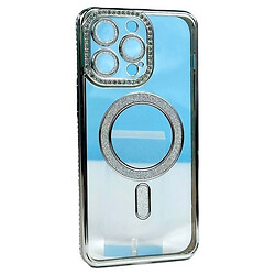 Чехол (накладка) Apple iPhone 14 Pro, Diamond Bling Case, MagSafe, Серый