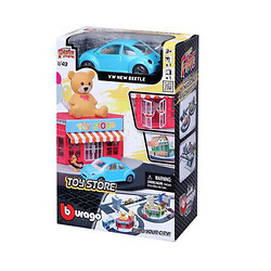 Игровой набор с машинкой "Bburago City: Магазин игрушек"