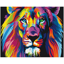 Картина по номерам "Радужный лев"
