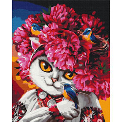 Картина по номерам "Цветущая кошка ©Марианна Пащук"