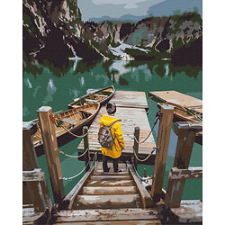 Картина за номерами "Мандрівник на озері Брайес"