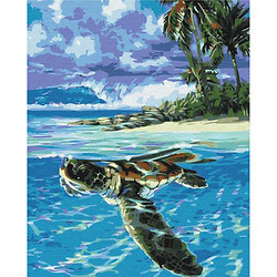 Картина по номерам "Тропическая черепаха"