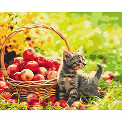 Картина за номерами "Яблучний котик"