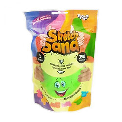 Кинетический песок "Stretch Sand" укр 350 г салатовый, Danko Toys