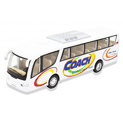 Инерционный автобус "Coach" (белый), Kinsmart