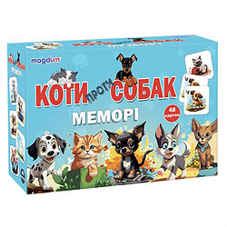 Настільна гра "Меморі: Коти проти собак" (укр)