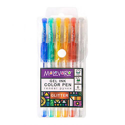 Набір різнокольорових ручок "Glitter", 6 кольорів