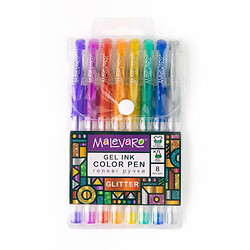 Набір різнокольорових ручок "Glitter", 8 кольорів