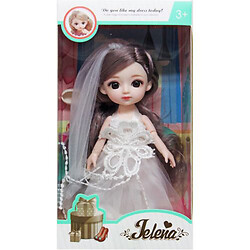 Кукла-невеста "Jelena", 16 см. в белом