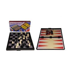 Игровой набор "Magnetspel" 3 в 1 (шашки, нарды, шахматы)