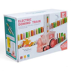 Интерактивная игрушка "Домино-поезд", свет, звук (розовый)