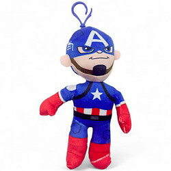Мʼяка іграшка-брелок "Супергерої: Капітан Америка", 18 см