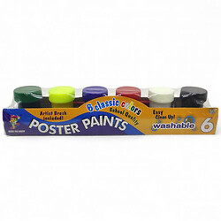 Набір гуаші "Poster Paints" (6 кольорів)