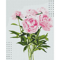 Картина по номерам "Букет розовых пионов" 40x50 см
