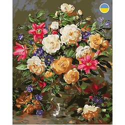 Картина по номерам "Букет из роз" 40x50 см