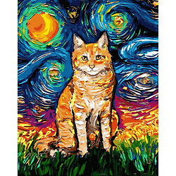 Картина за номерами "Кіт Ван Гога"