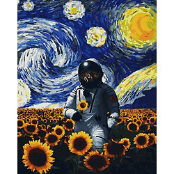 Картина за номерами "Астронавт серед соняхів"
