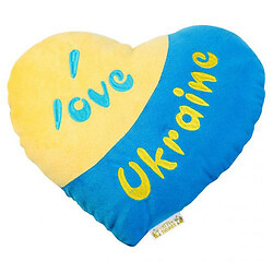 Подушка-сердечко "I love Ukraine", Tigres