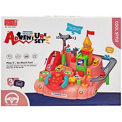 Трек с препятствиями "Adventure Set" (розовый), Yushing