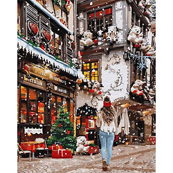Картина за номерами "Гуляючи новорічними вуличками"