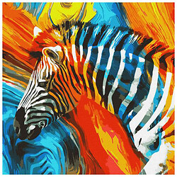 Картина по номерам "Цветная зебра"
