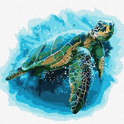 Картина по номерам "Голубая черепаха"