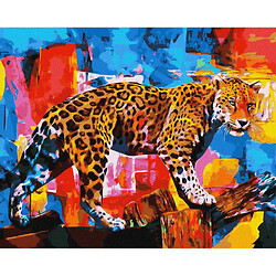 Картина за номерами "Яскравий леопард"