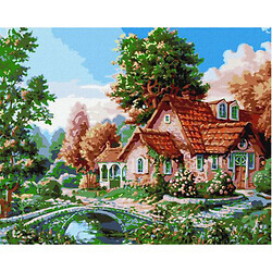 Картина по номерам "Бабушкин дом"