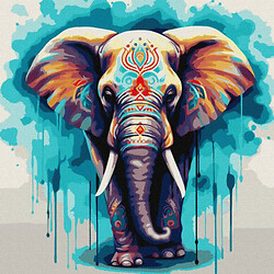 Картина за номерами "Чудовий слон"