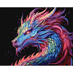 Картина по номерам "Красочный дракон"
